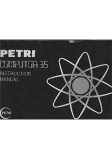 Petri Computor 35 manual. Camera Instructions.